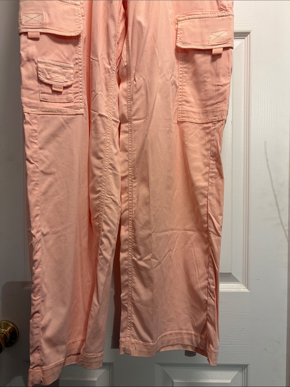 NWT AE Dreamy Drape Stretch Cargo Super High-Waisted Baggy Wide-Leg Pant sz 6 - Picture 8 of 11